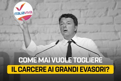Dl fiscale, il M5s:  "Renzi. vuole togliere il carcere per gli evasori
