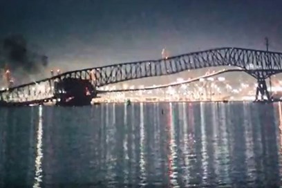 Usa, nave contro pilone, crolla ponte a Baltimora: 20 dispersi